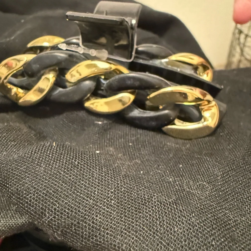 BLACK GOLD CHAIN LINK HAIR CLIP - TAILYNN